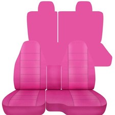 Truck Seat Covers Fits 2004-2012 Chevy Colorado Front 60-40 And Rear Bench Pink Truck Seat Covers Fits 2004-2012 Chevy Colorado Front 60-40 And Rear Bench Pink