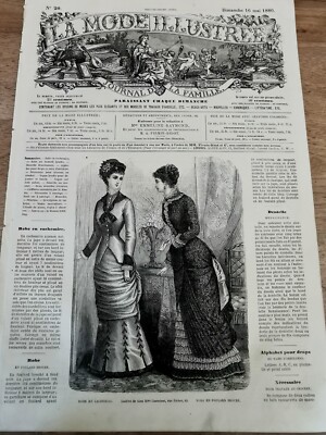 Ancienne Revue LA MODE ILLUSTREE N°46 - 14 Novembre 1880 - Collection Vintage