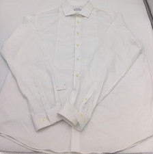 Calvin Klein Men's Stretch Regular Fit Dress Shirt, White, M 15-15.5 34-35