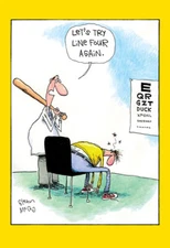 Try Line Four Again Funny McCoy Bros Birthday Card - Greeting Card by Nobleworks