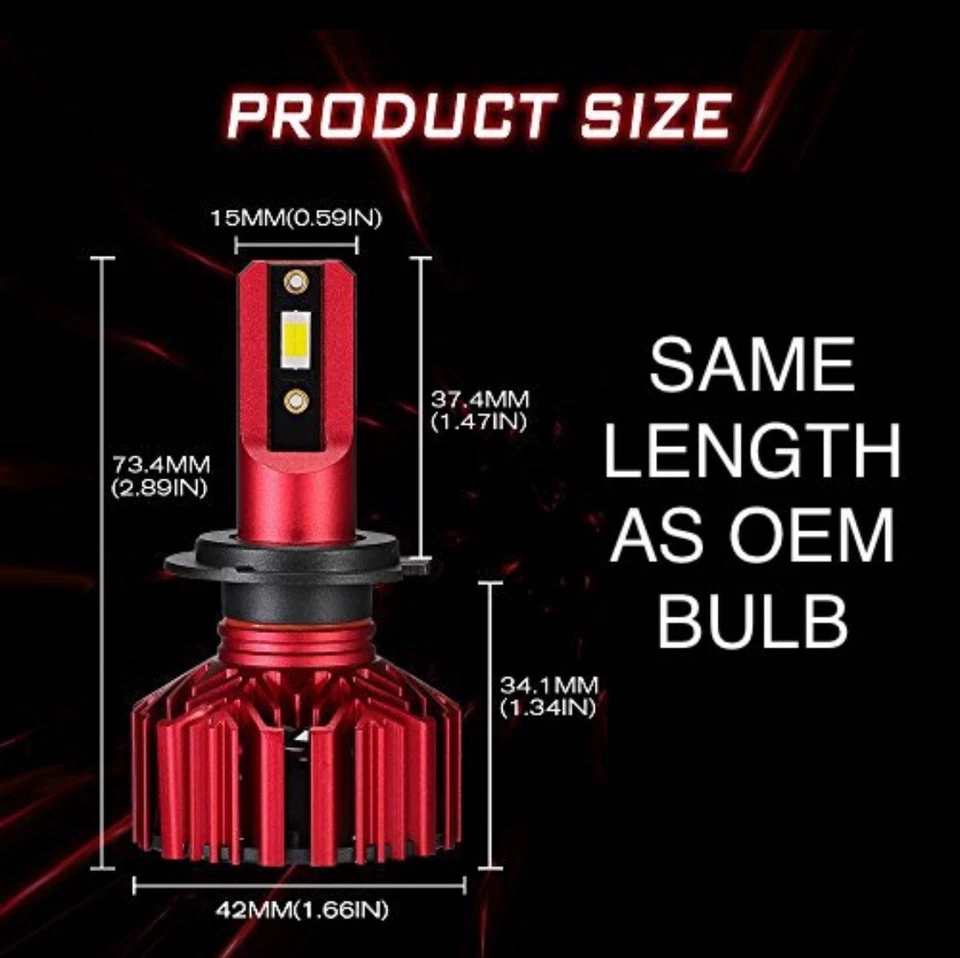 Bombillas de faros LED 8000k ICE azul 9006 para HONDA CIVIC 2004-2013 conversión 8k Foto 3 de 4