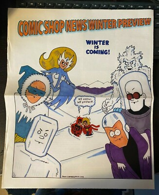 COMIC SHOP NEWS WINTER PREVIEW 2018 FRED HEMBECK COVER ART, PROMO