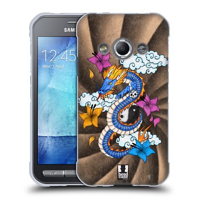 HEAD CASE DESIGNS TATTOO INSPIRED CHINESE DRAGONS GEL CASE FOR SAMSUNG PHONES 4