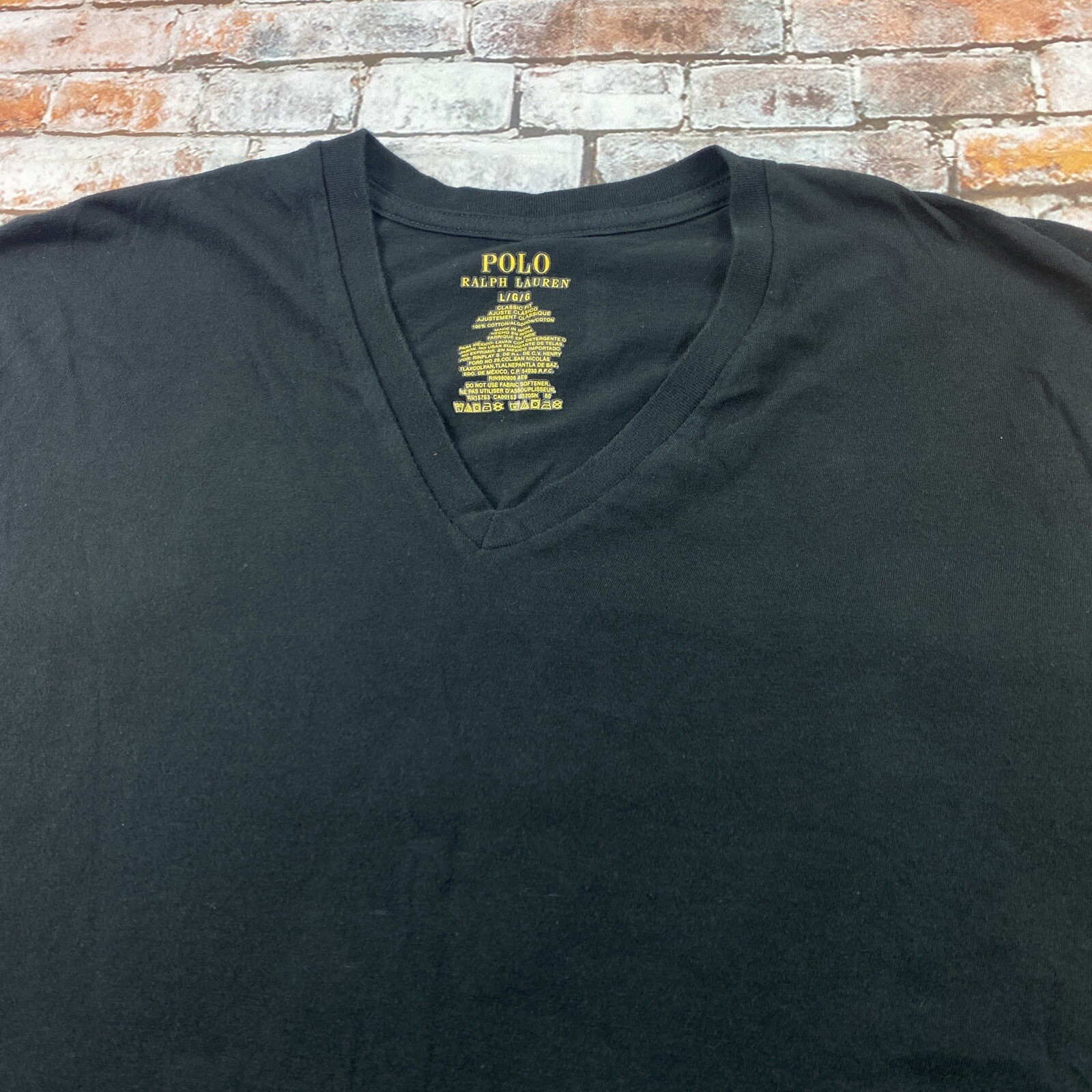 Polo Ralph Lauren Camicia Adulto L Nero Pony Logo Classica Preppy Casual Uomo