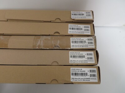 Lot of 5 NEW MSI Vigor GK30 GAMING Keyboard  RGB Backlit 104 Keys