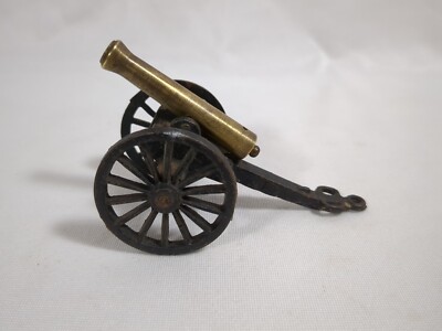 Michael Falk Co. MF CO?  1/10 Brass & Cast Iron Miniature CANNON 4.25''