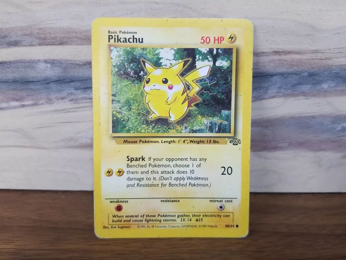 Pokemon Pikachu 60/64 Jungle Edition Unlimited, 1999, Card, TCG