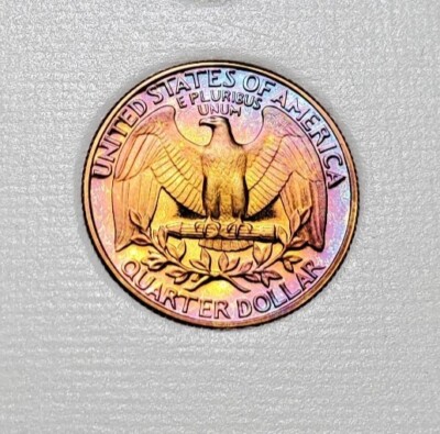 TONED 1981 S WASHINGTON QUARTER PROOF UNC #C3108