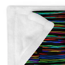 Throw Blanket - Black Lines 9 - LottaLove