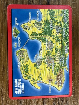 Pokemon Carddass Card Blastoise Town Map No.156 Bandai Pocket
