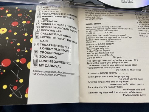 McCartney 2 cd lot - Wings at the Speed of Sound, Venus & Mars - bonus tracks - 第 6/13 張圖片