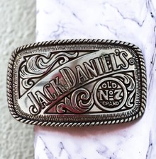 Vintage Jack Daniels Old No. 7 Silver Belt Buckle 5007JD 2005 redneck cowboy
