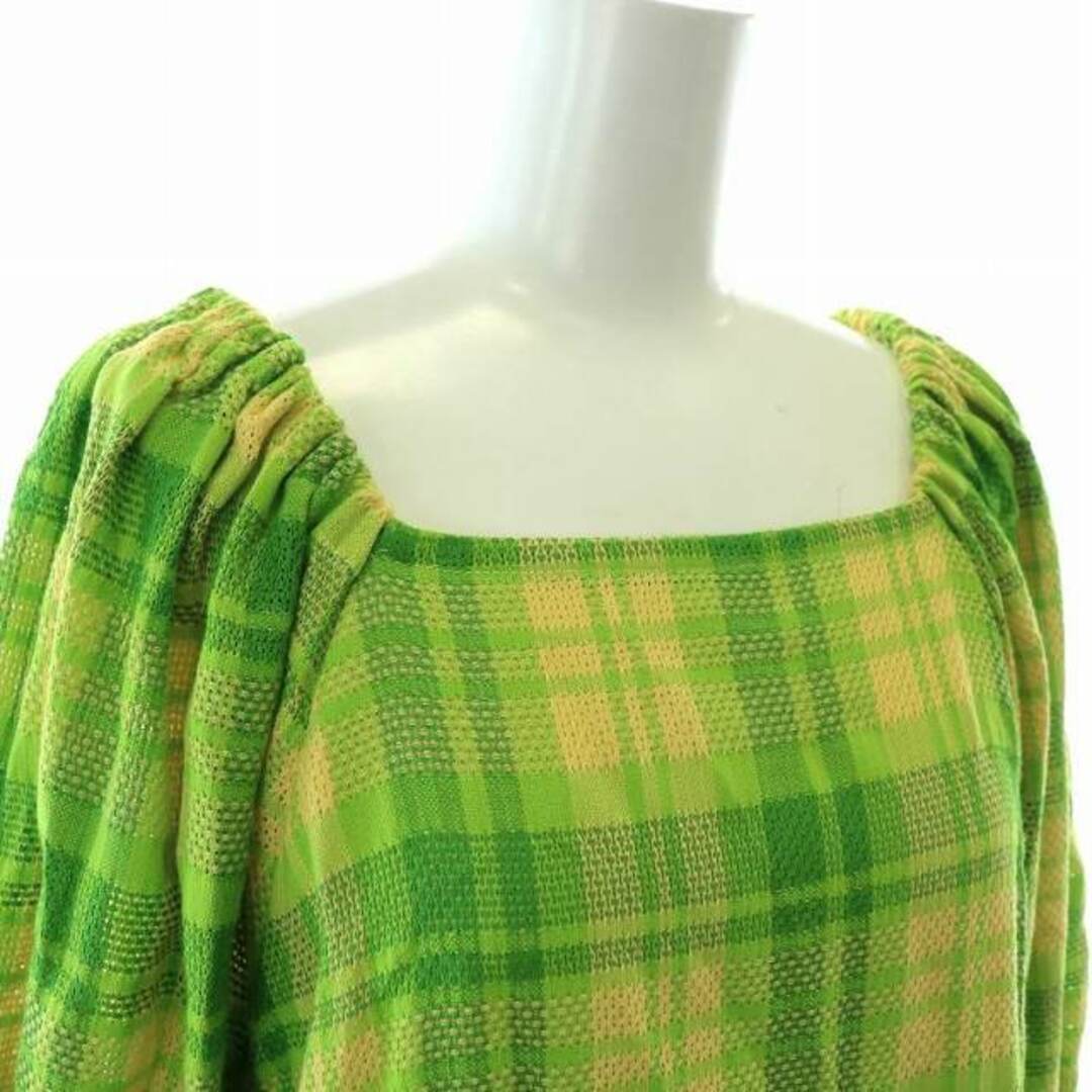 Amelie Vintage Ameri 22SS Lacy Check Puff Dress LACEY One Amelie Vintage Ameri 22SS Lacy Check Puff Dress LACEY One