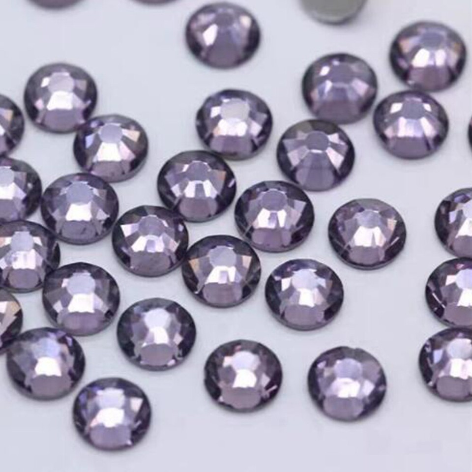 Strass En Verre Diamant PATIKIL - 1440 Pcs SS3 Rose Clair - Pour Nail Art, Artisanat, Décoration