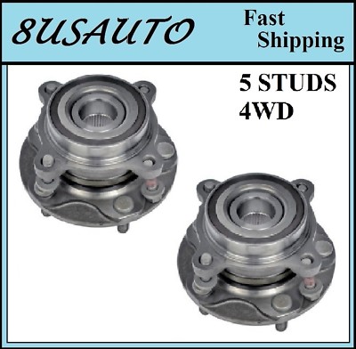 Front Wheel Hub Bearing Assembly Fit TOYOTA TUNDRA 2007-2016 (4WD) PAIR