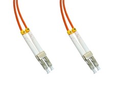 LC to LC fiber patch cord jumper cable multimode 62.5/125 OM1 duplex 1m length