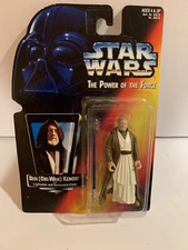 1995 Star Wars The Power of the Force Ben Obi-Wan Kenobe Figure Long Lightsaber