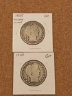 1899-O & 1900-O Better Date Barber Half Dollars, G+ Condition