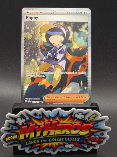 Pokémon TCG Poppy 227/197 SV03 Obsidian Flames Full Art Holo SIR English