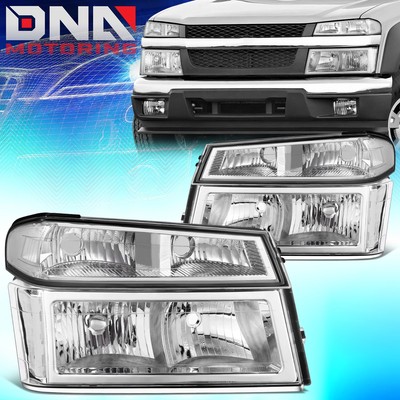 For 2004-2012 GMC Canyon Chevrolet Colorado Chrome Housing Clear