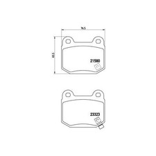 Kit De Plaquettes De Frein Frein À Disque Brembo P56048 Prime Line pour Nissan