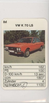 1974 Bielefelder Spielkarten Top Trumpf PS Hits VW K 70 LS #8d 0q3