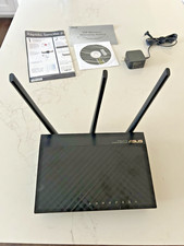 ASUS RT-AC66U 802.11ac Dual-Band WiFi AC1750 Gigabit Router Great Condition 