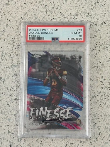 Jayden Daniels 2024 Topps Chrome Finesse PSA 10