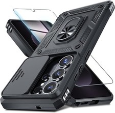 Samsung Galaxy S26 Ultra Case with Slide Camera Cover, Screen Protector Kickst