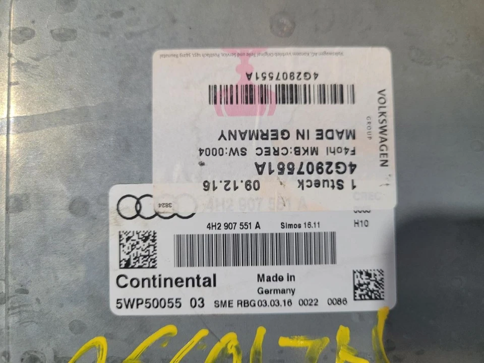 Engine ECM Electronic Control Module 3.0L Gasoline Fits 16 AUDI A6 2021110 - Image 3 of 4