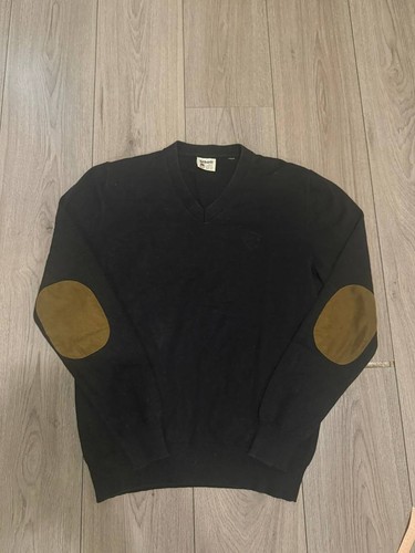 Schott, Luxury Vintage Schott Sweater men Size M Black Cashemere
