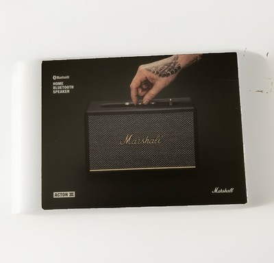 Marshall Acton III Bluetooth-Lautsprecher kraftvoller Sound Schwarz