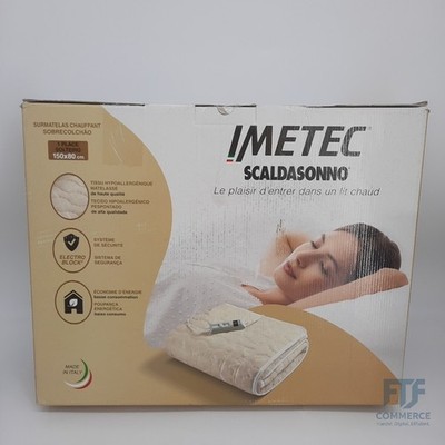 Imetec Scaldasonno, Wärmeunterbett für Einzelbetten, 150x80 cm, niedrig... 6113E