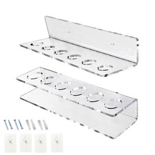 Stylish Rack for Pool Cues Wall Mounted Transparent Acrylic Cue Holder
