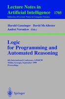 Logic Programming And Automated Reasoning Harald Ganzinger (U. A.) Taschenbuch