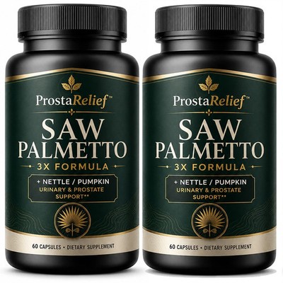 (2 Pack) Advanced Men's Prostate Support Supplement ProstaHealth Support Capsule