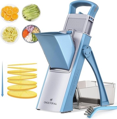 MANDOLINE, SCHNEIDEMASCHINE, HACKER FÜR OBST UND GEMÜSE, MECHANISCH, 4 GESCHWIND