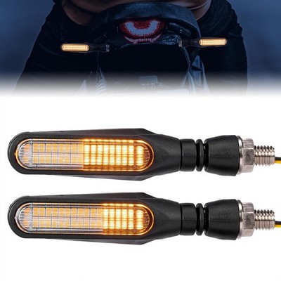 Motorcycle Turn Signals Light, 12V Universal Motorcycle Turning 2PCS
