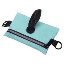 Dog Poop Bag Holder Pet Waste Bag Dispenser with Zipper Sky Blue