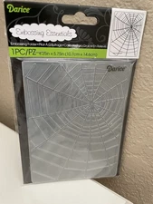 NEW Sealed Darice Embossing Essentials Folder "Spider Web" Scrapbooking 1219-215