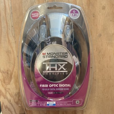 Monster Digital Fiber Optic Digital 4ft THX Certified New Original Packaging