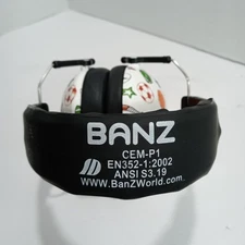 Banz World Small Earmuffs Sports Print Noise Reduction Comfort Fit