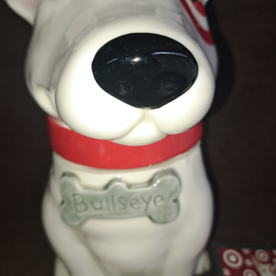 RARE TARGET EMPLOYEE 0NLY BULLSEYE CERAMIC COOKIE JAR AWESOME CONDITION ...