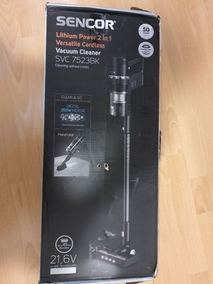 SENCOR SVC 7523BK   Akku-Staubsauger 2-in-1, 21,6V, 250W, Gebraucht