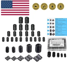 Clip-on Ferrite Ring Cores EMI RFI Signal Noise Filter Noise Suppressor for H...