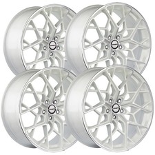 Set-4 Shift H35 Piston 18x8.5 5x4.5 35mm Whitemachined Wheels Rims 18 Inch