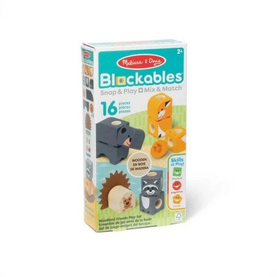 Melissa & Doug Blockables Waldtierfreunde Bauset