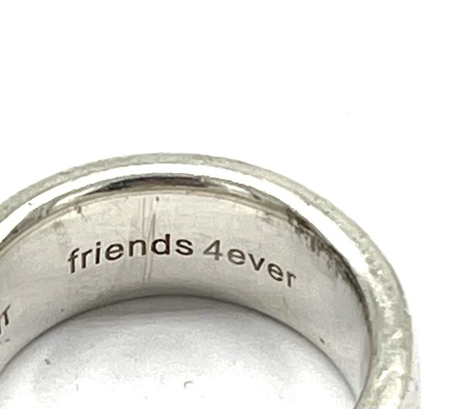 925/- ESPRIT Silber Ring, friends 4 ever, Bandring, 8 mm breit, Gr. 57 - Bild 3 von 3