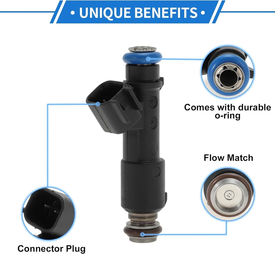 4 peças injetores de combustível para 2008 Chevrolet Colorado GMC Canyon Hummer H3 Isuzu - Imagem 2 de 4