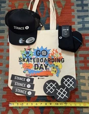 Stance Go Skate Day 2025 Tote Socks Hat Stickers GSD F&F Exclusive Set